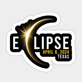 Totality 04 08 24 Total Solar Eclipse 2024 Texas Sticker